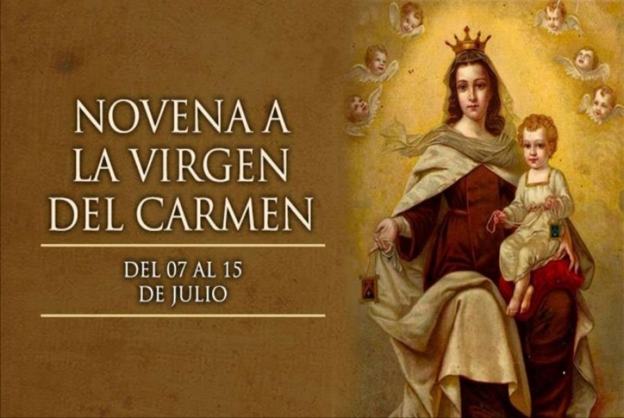 Hoy se inicia la novena a la Virgen del Carmen.